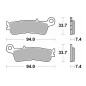 SBS PROMOCJA KLOCKI HAMULCOWE KH755 OFF-ROAD RACING SINTER KOLOR ZŁOTY FANTIC XX 125, XEF/XXF 250/450, XEX 250 '22 SBS PROMOCJA KLOCKI HAMULCOWE KH755 OFF-ROAD RACING SINTER KOLOR ZŁOTY FANTIC XX 125, XEF/XXF 250/450, XEX 250 '22