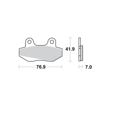 SCHUH WYPRZEDAŻ KLOCKI HAMULCOWE KH86 MITO 50 '99-'06, STELLA 125 '97-'08, HONDA NS-1 50 '91-'94, MBX 50 '83-'85