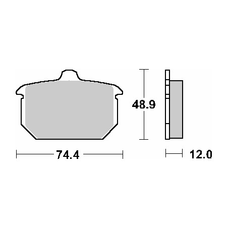 SBS WYPRZEDAŻ KLOCKI HAMULCOWE KH78 STREET STANDART CERAMIC KOLOR CZARNY