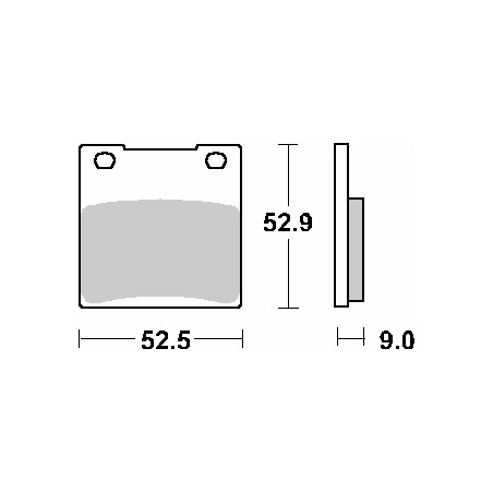 SBS KLOCKI HAMULCOWE KH63 / KH063 / KH161 STREET STANDART CERAMIC KOLOR CZARNY