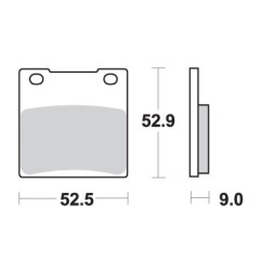SBS KLOCKI HAMULCOWE KH63 / KH063 / KH161 STREET PERFORMANCE (EXCEL) SINTER KOLOR ZŁOTY
