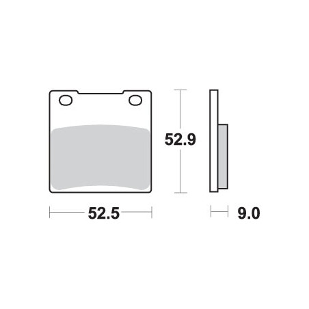 SBS KLOCKI HAMULCOWE KH63 / KH063 / KH161 STREET PERFORMANCE (EXCEL) SINTER KOLOR ZŁOTY
