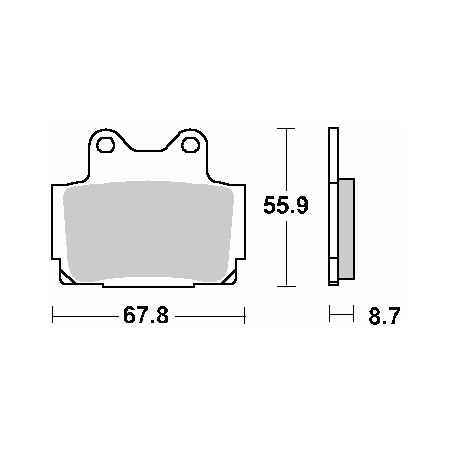 SBS PROMOCJA KLOCKI HAMULCOWE KH104 STREET STANDART CERAMIC KOLOR CZARNY