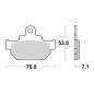SBS KLOCKI HAMULCOWE KH106 STREET STANDART CERAMIC KOLOR CZARNY SBS KLOCKI HAMULCOWE KH106 STREET STANDART CERAMIC KOLOR CZARNY