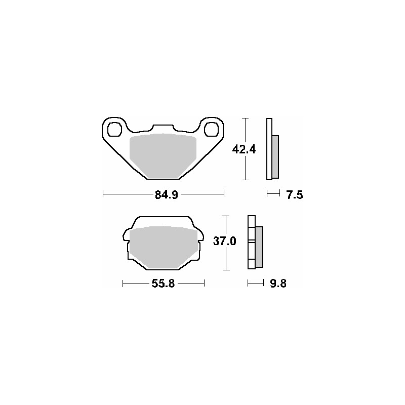 SBS PROMOCJA KLOCKI HAMULCOWE KH67 STREET STANDART CERAMIC KOLOR CZARNY SBS PROMOCJA KLOCKI HAMULCOWE KH67 STREET STANDART CERAMIC KOLOR CZARNY