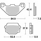 SBS PROMOCJA KLOCKI HAMULCOWE KH67 STREET STANDART CERAMIC KOLOR CZARNY SBS PROMOCJA KLOCKI HAMULCOWE KH67 STREET STANDART CERAMIC KOLOR CZARNY
