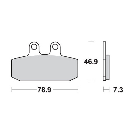 SBS KLOCKI HAMULCOWE KH256 STREET STANDART CERAMIC KOLOR CZARNY