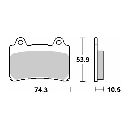 SBS PROMOCJA KLOCKI HAMULCOWE KH123 STREET STANDART CERAMIC KOLOR CZARNY PASUJE DO: YAMAHA XVZ 1300,1600,1700