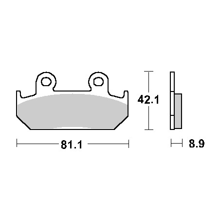 SBS PROMOCJA KLOCKI HAMULCOWE KH121 STREET STANDART CERAMIC KOLOR CZARNY