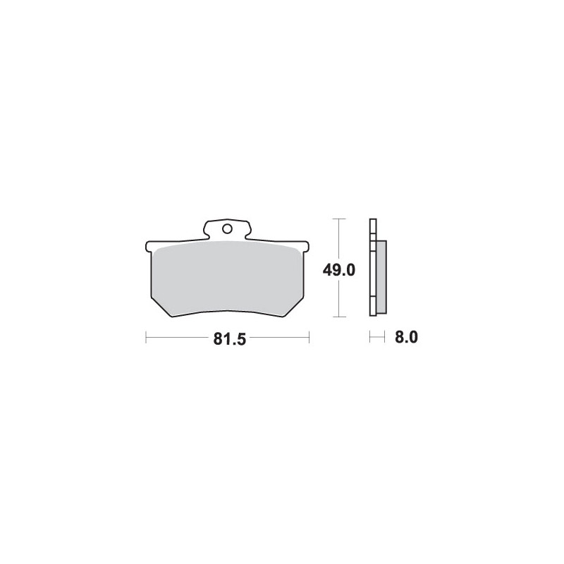 SBS WYPRZEDAŻ KLOCKI HAMULCOWE KH107 STREET STANDART CERAMIC DO ZACISKU A.P. RACING CALIPERS KOLOR CZARNY