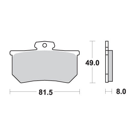 SBS WYPRZEDAŻ KLOCKI HAMULCOWE KH107 STREET STANDART CERAMIC DO ZACISKU A.P. RACING CALIPERS KOLOR CZARNY