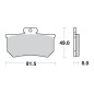 SBS WYPRZEDAŻ KLOCKI HAMULCOWE KH107 STREET STANDART CERAMIC DO ZACISKU A.P. RACING CALIPERS KOLOR CZARNY