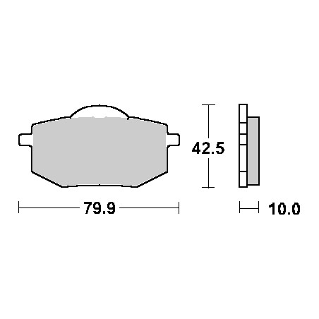 SBS PROMOCJA KLOCKI HAMULCOWE KH136 STREET STANDART CERAMIC KOLOR CZARNY