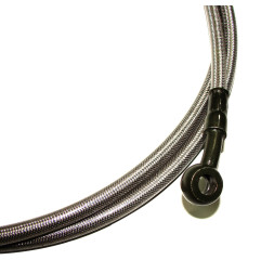 PRZEWÓD HAMULCOWY POWER FORCE W OPLOCIE METALOWYM 200 CM ŚEDNIACA OCZKA 8 MM