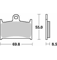 SBS WYPRZEDAŻ KLOCKI HAMULCOWE KH145 / KH236 EVO SINTER