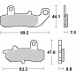 SBS KLOCKI HAMULCOWE KH157 STREET STANDART CERAMIC KOLOR CZARNY PASUJE DO: SUZUKI DR 650/750/800 SBS KLOCKI HAMULCOWE KH157 STREET STANDART CERAMIC KOLOR CZARNY PASUJE DO: SUZUKI DR 650/750/800