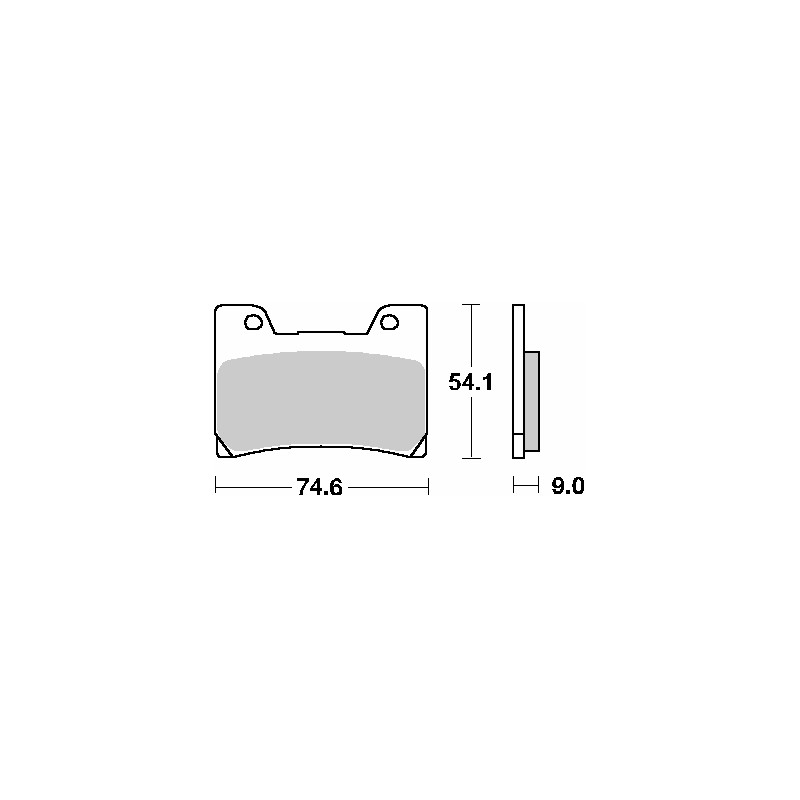 SBS KLOCKI HAMULCOWE KH160 STREET STANDART CERAMIC KOLOR CZARNY