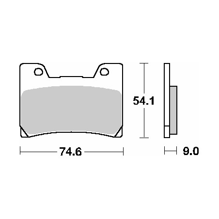 SBS KLOCKI HAMULCOWE KH160 STREET STANDART CERAMIC KOLOR CZARNY