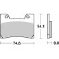 SBS KLOCKI HAMULCOWE KH160 STREET STANDART CERAMIC KOLOR CZARNY