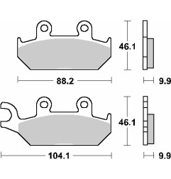 SBS PROMOCJA KLOCKI HAMULCOWE KH172 STREET STANDART CERAMIC KOLOR CZARNY