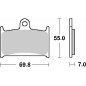 SBS KLOCKI HAMULCOWE KH145 / KH236 STREET STANDART CERAMIC SUZUKI GSF 1200 BANDIT '97-'00, RF 900 '94-'97 KOLOR CZARNY