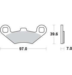 SBS PROMOCJA KLOCKI HAMULCOWE KH159 OFF-ROAD SINTER KOLOR ZŁOTY PASUJE DO: ATV POLARIS TRAIL BOSS, SPORTSMAN, MAGNUM