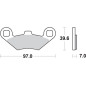 SBS PROMOCJA KLOCKI HAMULCOWE KH159 OFF-ROAD SINTER KOLOR ZŁOTY PASUJE DO: ATV POLARIS TRAIL BOSS, SPORTSMAN, MAGNUM