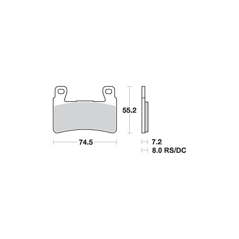 SBS PROMOCJA KLOCKI HAMULCOWE KH265 RACING DUAL CARBON HONDA CBR 600RR '03-'04 KOLOR CZARNY SBS PROMOCJA KLOCKI HAMULCOWE KH265 RACING DUAL CARBON HONDA CBR 600RR '03-'04 KOLOR CZARNY