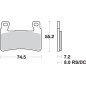 SBS PROMOCJA KLOCKI HAMULCOWE KH265 RACING DUAL CARBON HONDA CBR 600RR '03-'04 KOLOR CZARNY SBS PROMOCJA KLOCKI HAMULCOWE KH265 RACING DUAL CARBON HONDA CBR 600RR '03-'04 KOLOR CZARNY