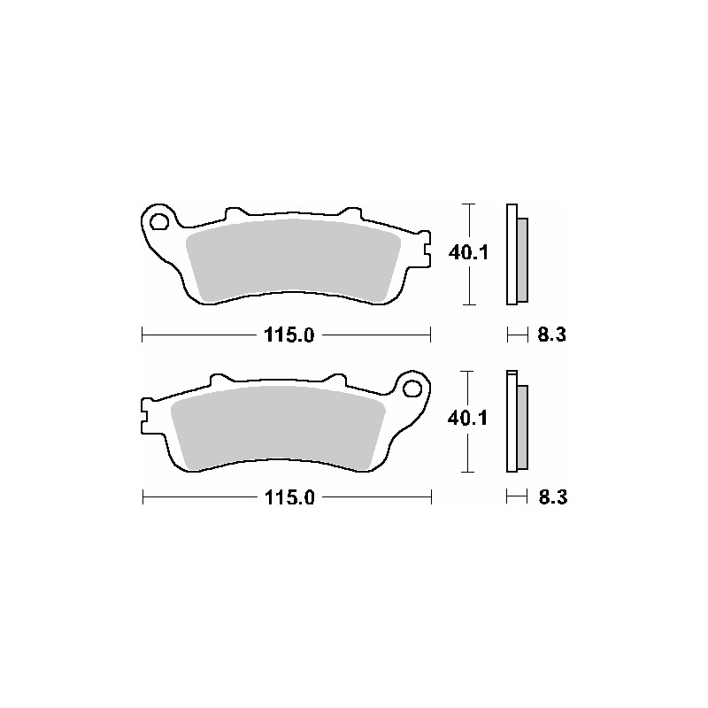 SBS KLOCKI HAMULCOWE KH261 / KH281 STREET STANDART CERAMIC KOLOR CZARNY PASUJE DO: HONDA CBR1000RR, XL1000VAR SBS KLOCKI HAMULCOWE KH261 / KH281 STREET STANDART CERAMIC KOLOR CZARNY PASUJE DO: HONDA CBR1000RR, XL1000VAR
