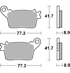 SBS KLOCKI HAMULCOWE KH436 STREET STANDART CERAMIC KOLOR CZARNY PASUJE DO: HONDA CBR600/1000, SUZUKI GSX-R600/750/1000