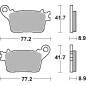 SBS KLOCKI HAMULCOWE KH436 STREET STANDART CERAMIC KOLOR CZARNY PASUJE DO: HONDA CBR600/1000, SUZUKI GSX-R600/750/1000