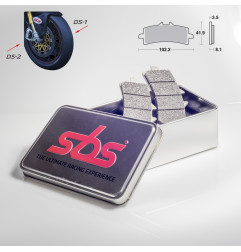 SBS KLOCKI HAMULCOWE KH447 RACING DUAL SINTER KOLOR ZŁOTY TARCZA PRAWA KAWASAKI / SUZUKI / DUCATI / MV AUGUSTA PRZÓD