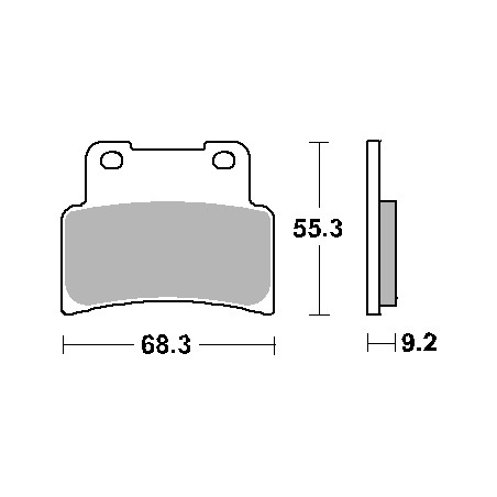 SBS PROMOCJA KLOCKI HAMULCOWE KH432 STREET STANDART CERAMIC KOLOR CZARNY
