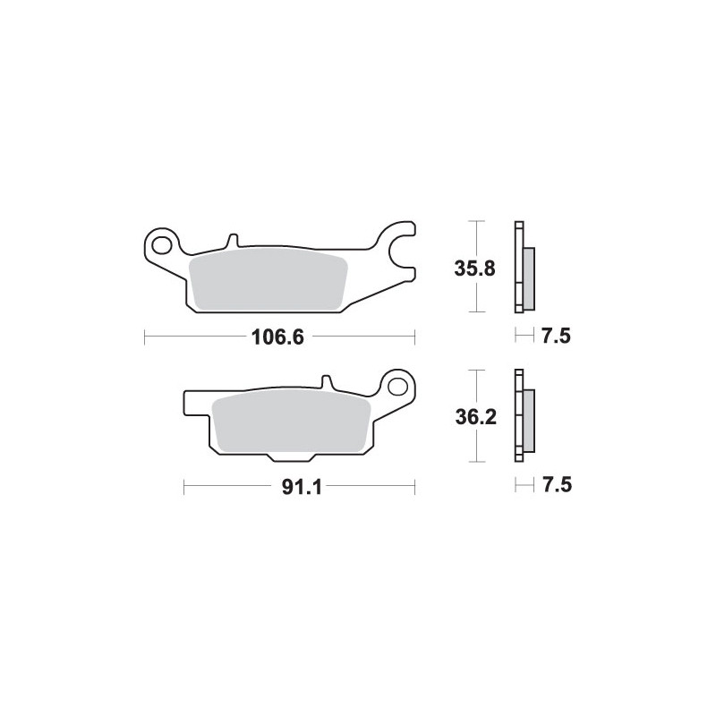 SBS PROMOCJA KLOCKI HAMULCOWE KH443 OFF-ROAD SINTER YAMAHA YFM 550 GRIZZLY '09-'16, YFM 700 GRIZZLY '07-'17 SBS PROMOCJA KLOCKI HAMULCOWE KH443 OFF-ROAD SINTER YAMAHA YFM 550 GRIZZLY '09-'16, YFM 700 GRIZZLY '07-'17