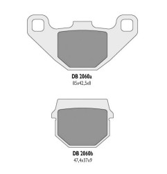 DELTA BRAKING KLOCKI HAMULCOWE KH83 - ZASTĘPUJĄ DB2060MX-D I DB2060QD-D