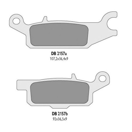 DELTA BRAKING KLOCKI HAMULCOWE KH445 YAMAHA YFM 550 GRIZZLY '11-14