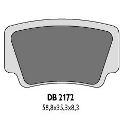 DELTA BRAKING KLOCKI HAMULCOWE KH463 KTM QUAD - ZASTĘPUJĄ DB2172MX-D ORAZ DB2172QD-D