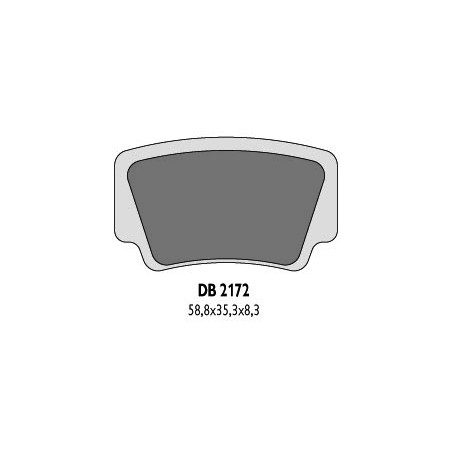 DELTA BRAKING KLOCKI HAMULCOWE KH463 KTM QUAD - ZASTĘPUJĄ DB2172MX-D ORAZ DB2172QD-D