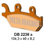 DELTA BRAKING KLOCKI HAMULCOWE KH645 CAN AM MAVERIC 1000 PRAWY - ZASTĘPUJĄ DB2236MX-D ORAZ DB2236QD-D DELTA BRAKING KLOCKI HAMULCOWE KH645 CAN AM MAVERIC 1000 PRAWY - ZASTĘPUJĄ DB2236MX-D ORAZ DB2236QD-D