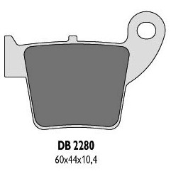DELTA BRAKING KLOCKI HAMULCOWE KH346 HONDA CR/CRF 02-16 TYŁ - ZASTĘPUJĄ DB2280MX-D ORAZ DB2280QD-D