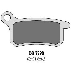 DELTA BRAKING KLOCKI HAMULCOWE KH357 KTM SX65/85 TYŁ - ZASTĘPUJĄ DB2290MX-D ORAZ DB2290QD-D