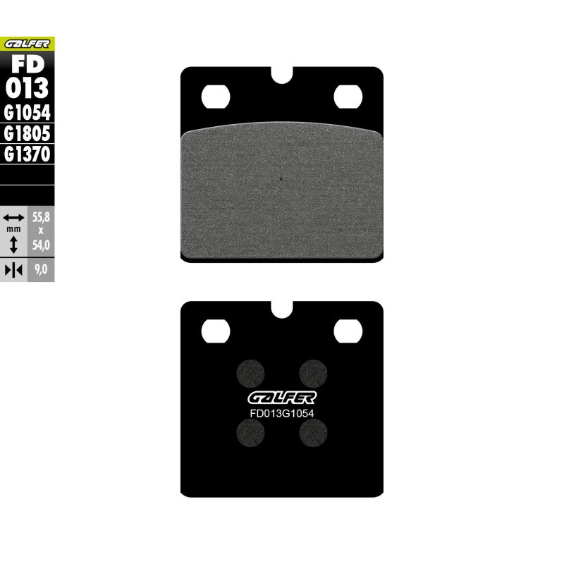 GALFER KLOCKI HAMULCOWE KH018 PÓŁMETALICZNE BMW GALFER KLOCKI HAMULCOWE KH018 PÓŁMETALICZNE BMW