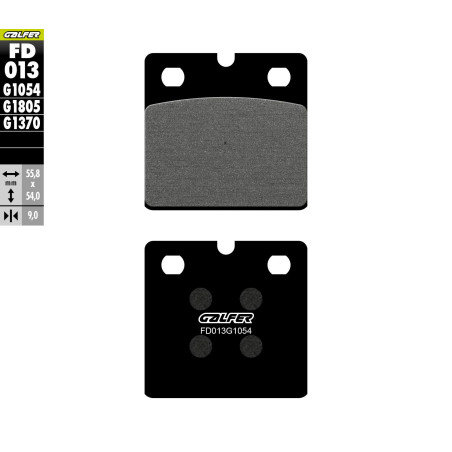 GALFER KLOCKI HAMULCOWE KH018 PÓŁMETALICZNE BMW