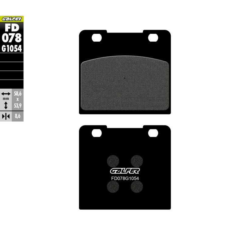 GALFER KLOCKI HAMULCOWE KH103 PÓŁMETALICZNE GALFER KLOCKI HAMULCOWE KH103 PÓŁMETALICZNE
