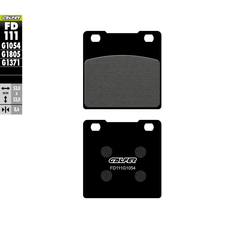 GALFER KLOCKI HAMULCOWE KH063 / KH161 PÓŁMETALICZNE GALFER KLOCKI HAMULCOWE KH063 / KH161 PÓŁMETALICZNE