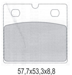 GALFER KLOCKI HAMULCOWE KH171 PÓŁMETALICZNE (OFERTA SPECJALNA) WYPRZEDAŻ