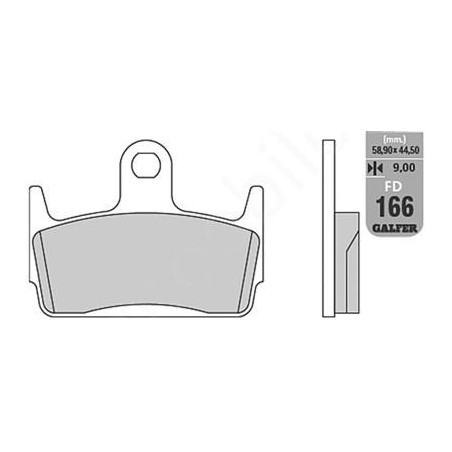 GALFER KLOCKI HAMULCOWE KH234 PÓŁMETALICZNE (OFERTA SPECJALNA) WYPRZEDAŻ