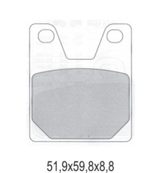 GALFER KLOCKI HAMULCOWE KH267 PÓŁMETALICZNE (OFERTA SPECJALNA) - WYPRZEDAŻ