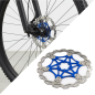Pływająca tarcza hamulcowa 203 mm WAKE MTB niebieska Pływająca tarcza hamulcowa 203 mm WAKE MTB niebieska